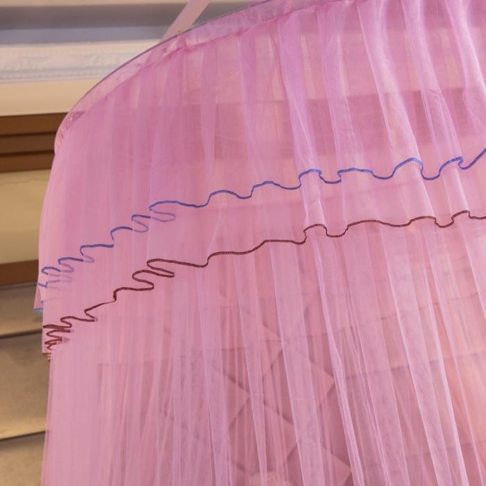 91家纺网 家纺一手货源 找家纺 冉美家纺 2021新款吊顶蚊帐-幽梦 粉色