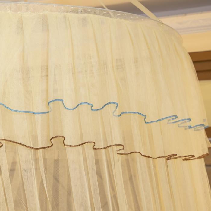 91家纺网 家纺一手货源 找家纺 冉美家纺 2021新款吊顶蚊帐-幽梦 米黄