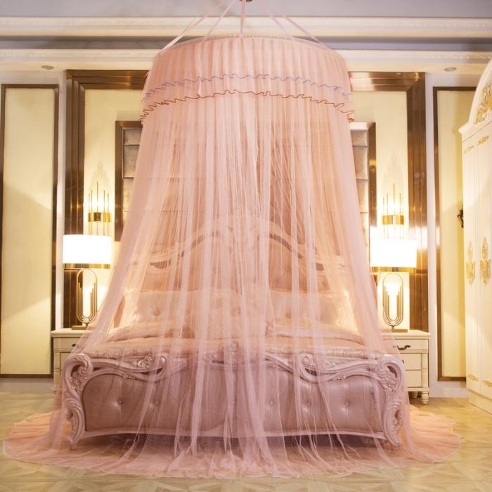 91家纺网 家纺一手货源 找家纺 冉美家纺 2021新款吊顶蚊帐-幽梦 玉色