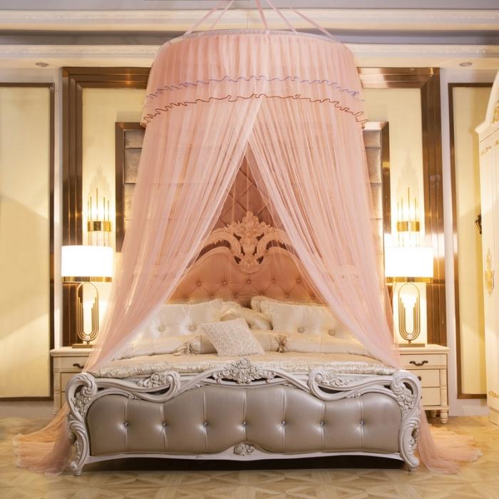 91家纺网 家纺一手货源 找家纺 冉美家纺 2021新款吊顶蚊帐-幽梦 玉色