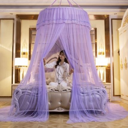 91家纺网 家纺一手货源 找家纺 冉美家纺 2021新款吊顶蚊帐-幽梦 紫色