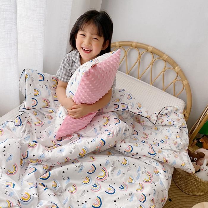 91家纺网 家纺一手货源 找家纺 星期八 2020新款全棉13372夏被两件套 彩虹