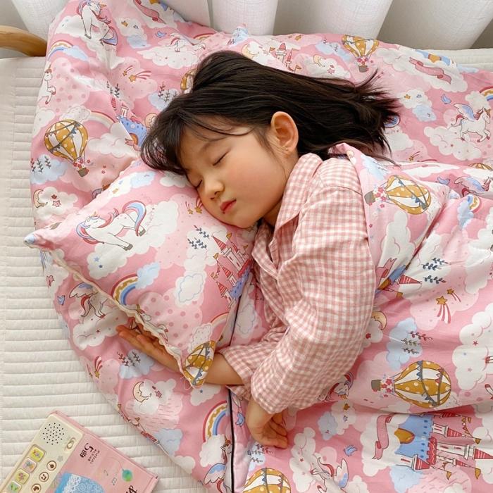 91家纺网 家纺一手货源 找家纺 星期八 2020新款全棉13372夏被两件套 独角马