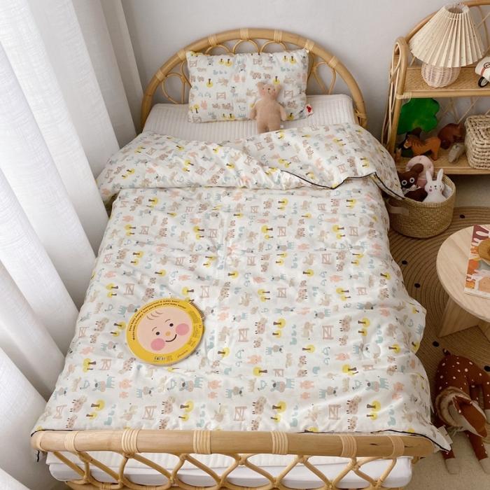 91家纺网 家纺一手货源 找家纺 星期八 2020新款全棉13372夏被两件套 开心农场