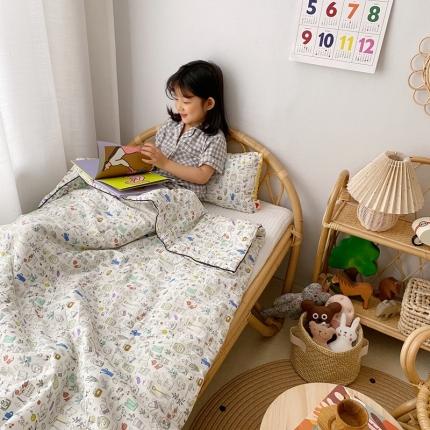 91家纺网 家纺一手货源 找家纺 星期八 2020新款全棉13372夏被两件套 涂鸦