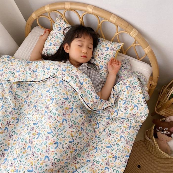 91家纺网 家纺一手货源 找家纺 星期八 2020新款全棉13372夏被两件套 小公主