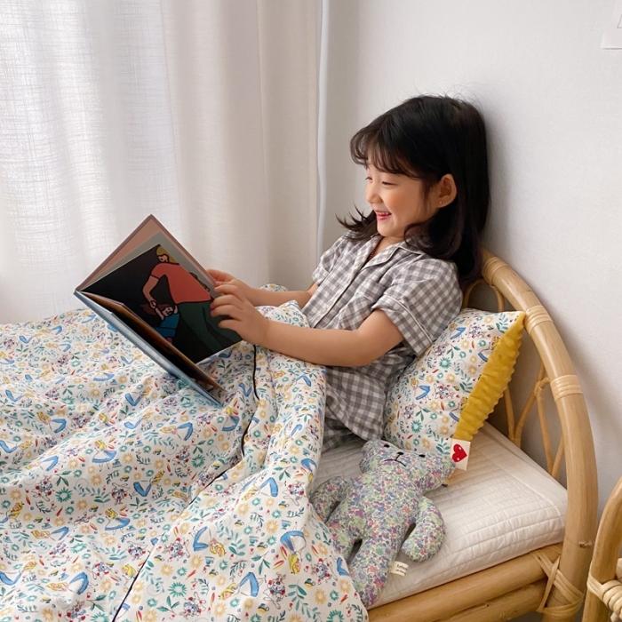 91家纺网 家纺一手货源 找家纺 星期八 2020新款全棉13372夏被两件套 小公主