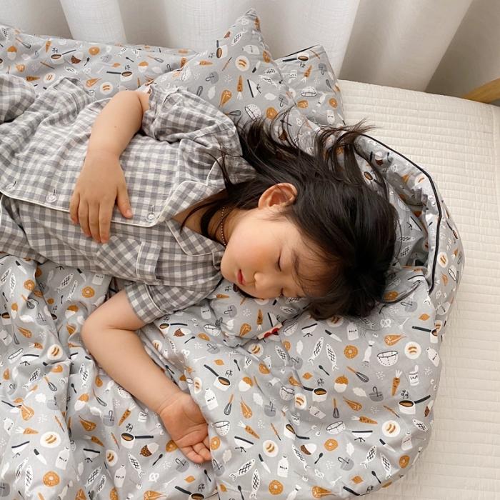 91家纺网 家纺一手货源 找家纺 星期八 2020新款全棉13372夏被两件套 小食记