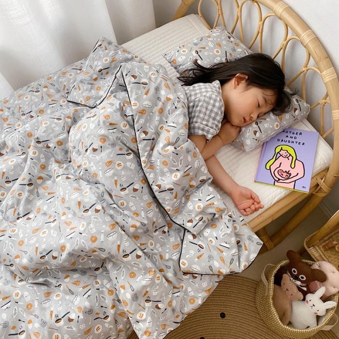 91家纺网 家纺一手货源 找家纺 星期八 2020新款全棉13372夏被两件套 小食记