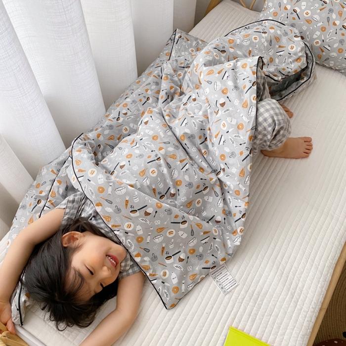 91家纺网 家纺一手货源 找家纺 星期八 2020新款全棉13372夏被两件套 小食记