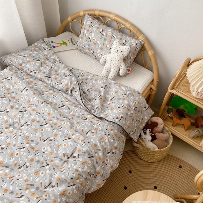 91家纺网 家纺一手货源 找家纺 星期八 2020新款全棉13372夏被两件套 小食记