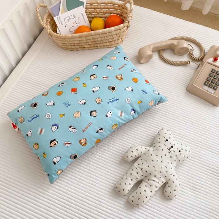 91家纺网 家纺一手货源 找家纺 星期八 2020新款春夏超ins豆豆枕枕芯 史努比蓝