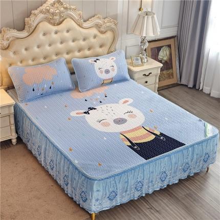 91家纺网 家纺一手货源 找家纺 （总）纽缦 2020新款天丝凉席床裙款