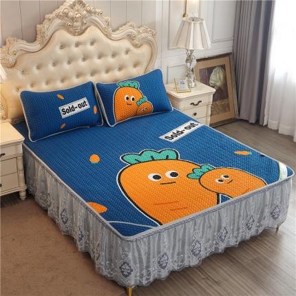 91家纺网 家纺一手货源 找家纺 （总）纽缦 2020新款天丝凉席床裙款