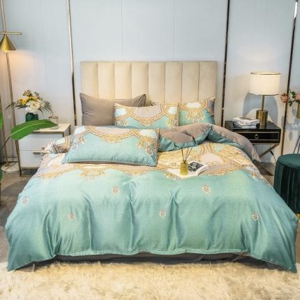 91家纺网 家纺一手货源 找家纺 （总）衿成家纺 2020新款臻丝绸水洗真丝四件套