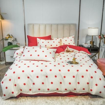 91家纺网 家纺一手货源 找家纺 衿成家纺 2020新款臻丝绸水洗真丝四件套圈圈圆圆