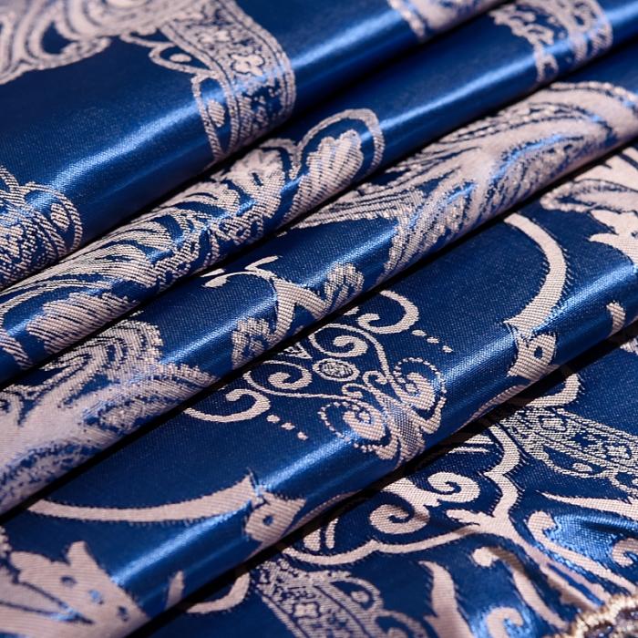 91家纺网 家纺一手货源 找家纺 美织缘家纺2020床裙款莫代尔蕾丝花边贡缎四件套天空之城-梦幻蓝