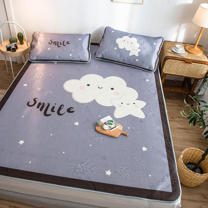 91家纺网 家纺一手货源 找家纺 懒猫 2020新款大版冰丝凉席 星云