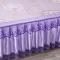 91家纺网 家纺一手货源 找家纺 席都凉席 2021新款提花床裙冰丝凉席套件 花样流年紫