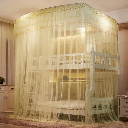 91家纺网 家纺一手货源 找家纺 （总）夏彩 2023新款欧式子母床88309伸缩印花刺绣蚊帐