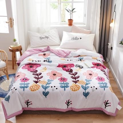 小燕燕家纺 2021新款洛卡棉抗菌夏被 花海