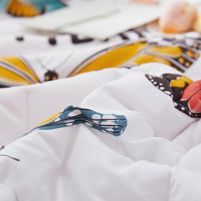 91家纺网 家纺一手货源 找家纺 小燕燕家纺 2021新款羽丝棉夏被 戏蝶