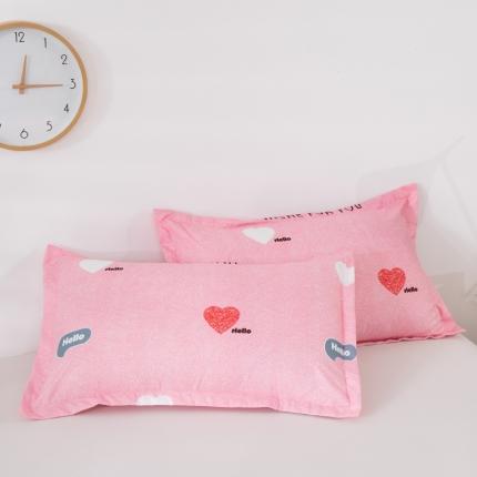 91家纺网 家纺一手货源 找家纺 莎臣豹 新款加厚磨毛植物羊绒单枕套一只 love粉