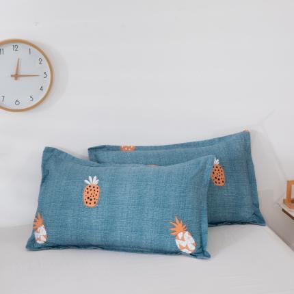 91家纺网 家纺一手货源 找家纺 莎臣豹 新款加厚磨毛植物羊绒单枕套一只 菠萝蜜-兰