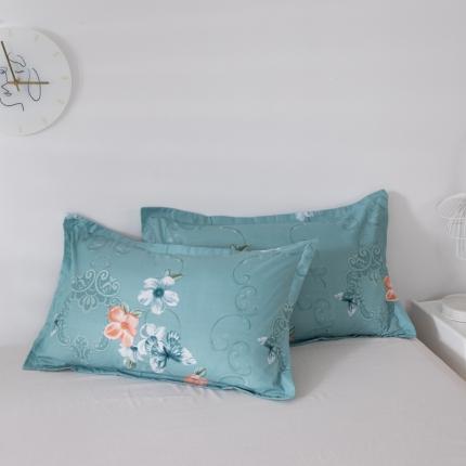 91家纺网 家纺一手货源 找家纺 莎臣豹 新款加厚磨毛植物羊绒单枕套一只 锦蝶梦-绿