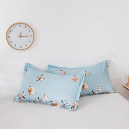 91家纺网 家纺一手货源 找家纺 莎臣豹新款加厚磨毛植物羊绒单枕套一只 锦连花絮特价清仓花色2元一只