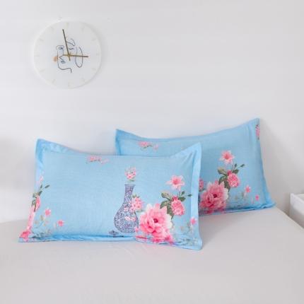 91家纺网 家纺一手货源 找家纺 莎臣豹 新款加厚磨毛植物羊绒单枕套一只 精致花宴-兰