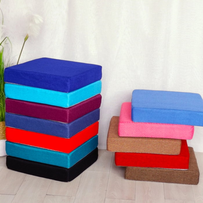 91家纺网 家纺一手货源 找家纺 厂家加工定制海绵坐垫棉麻坐垫透气夏季亚麻椅子垫飘窗垫木沙发垫