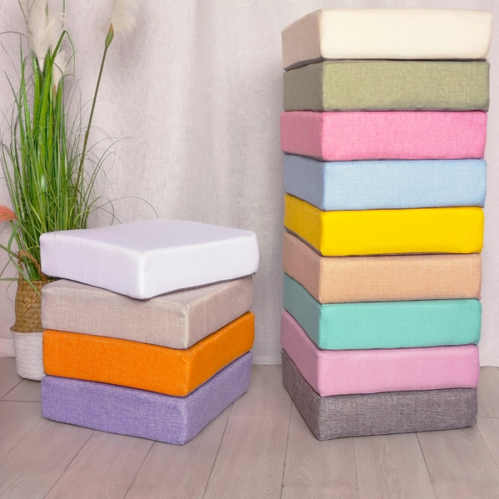 91家纺网 家纺一手货源 找家纺 厂家加工定制海绵坐垫棉麻坐垫透气夏季亚麻椅子垫飘窗垫木沙发垫