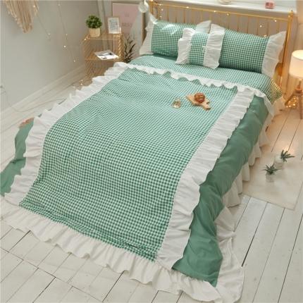 91家纺网 家纺一手货源 找家纺 （总）嗨购 2020新款初恋格子全棉款四件套