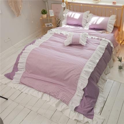 91家纺网 家纺一手货源 找家纺 （总）嗨购 2020新款初恋格子全棉款四件套