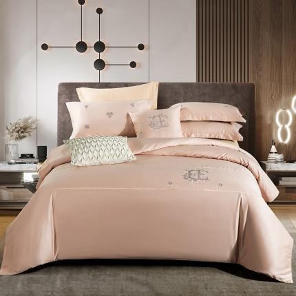 91家纺网 家纺一手货源 找家纺 （总）鼎飞 2020新款长绒棉酒店风四件套