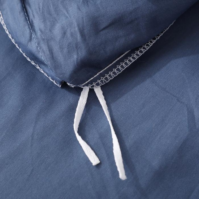 91家纺网 家纺一手货源 找家纺 13372田园风全棉毛巾绣四件套纯棉绣花全棉刺绣桃花朵朵藏青