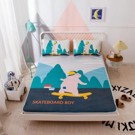 91家纺网 家纺一手货源 找家纺 （总）A+艾佳 2020新款大童成人大版卡通冰丝席