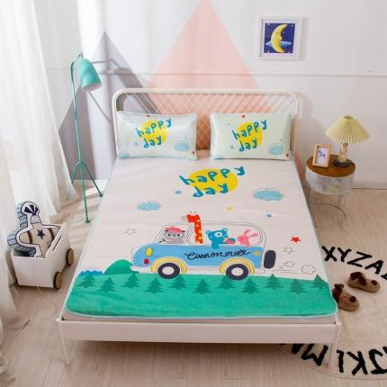 91家纺网 家纺一手货源 找家纺 （总）A+艾佳 2020新款大童成人大版卡通冰丝席