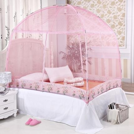 91家纺网 家纺一手货源 找家纺 （总）迷仙巢2022新款三开门蒙古包蚊帐A13系列爱到永久