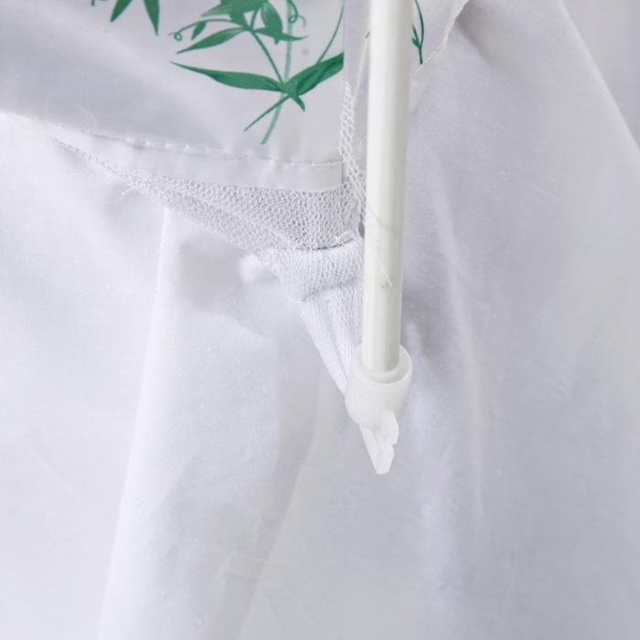 91家纺网 家纺一手货源 找家纺 迷仙巢2022三开门蒙古包蚊帐A13系列爱到永久A13白色