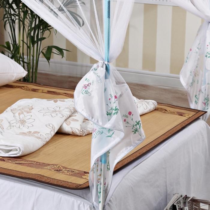 91家纺网 家纺一手货源 找家纺 迷仙巢2022三开门蒙古包蚊帐A13系列爱到永久A13白色