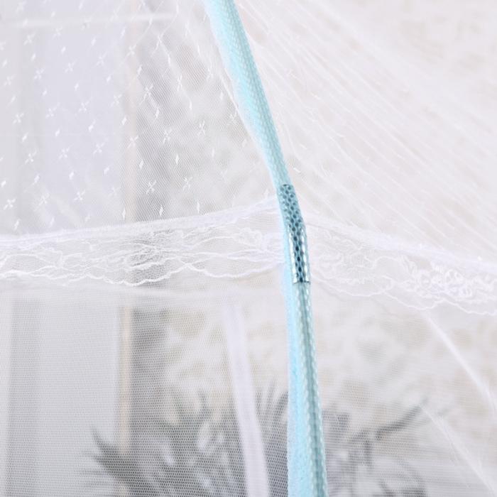 91家纺网 家纺一手货源 找家纺 迷仙巢2022三开门蒙古包蚊帐A13系列爱到永久A13白色