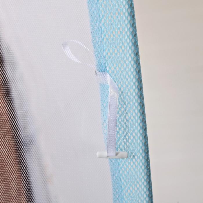 91家纺网 家纺一手货源 找家纺 迷仙巢2022三开门蒙古包蚊帐A13系列爱到永久A13白色