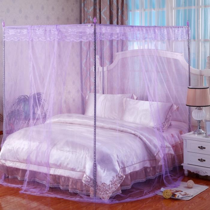 91家纺网 家纺一手货源 找家纺 （总）迷仙巢 2021新款蚊帐C01紫色风铃系列