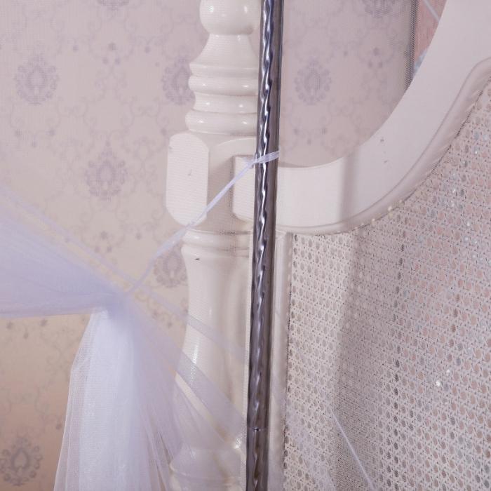 91家纺网 家纺一手货源 找家纺 迷仙巢 2021新款蚊帐C01紫色风铃系列 白色