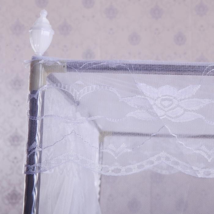 91家纺网 家纺一手货源 找家纺 迷仙巢 2021新款蚊帐C01紫色风铃系列 白色