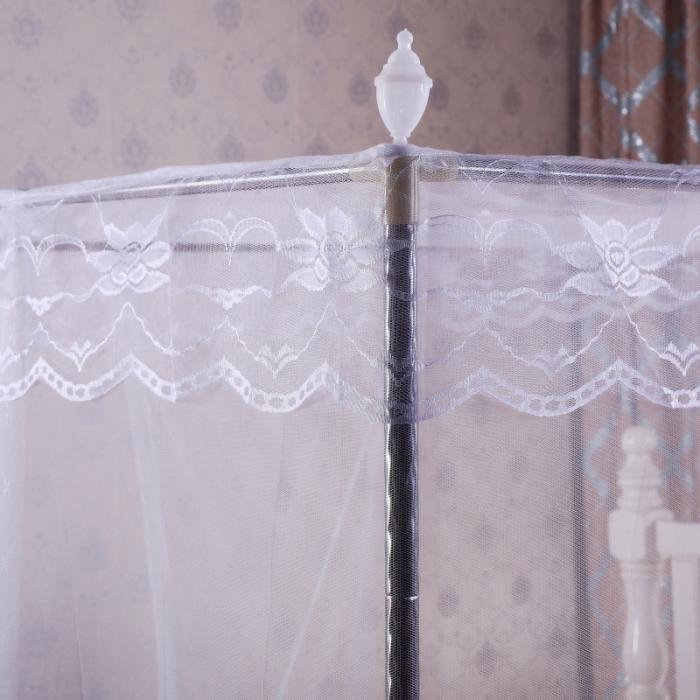 91家纺网 家纺一手货源 找家纺 迷仙巢 2021新款蚊帐C01紫色风铃系列 白色