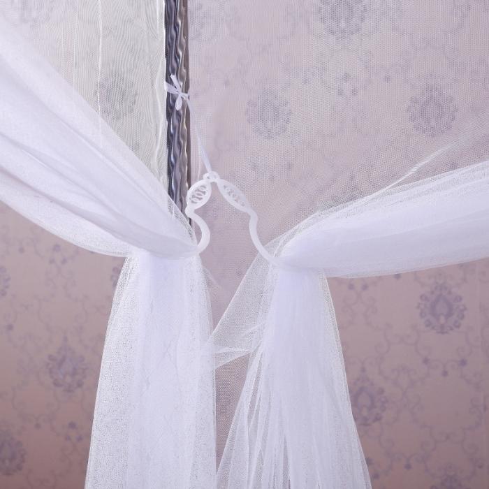 91家纺网 家纺一手货源 找家纺 迷仙巢 2021新款蚊帐C01紫色风铃系列 白色