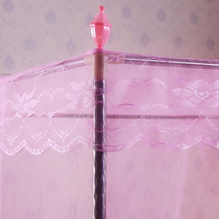 91家纺网 家纺一手货源 找家纺 迷仙巢 2021新款蚊帐C01紫色风铃系列 粉色